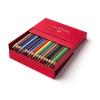 Creioane colorate 36 culori cutie cadou grip 2001 faber-castell