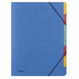 Separatoare carton color cu elastic pe colturi, A4, 500g/mp, 7 culori/set, DONAU