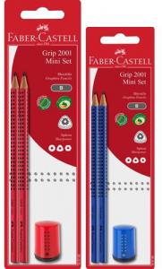 Set 2 creioane + ascutitoare Grip 2001 Faber-Castell