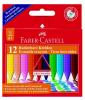 Creioane colorate plastic 12 culori faber-castell