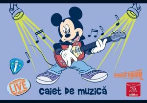 Caiet muzica 24 file Licente Mickey Mouse