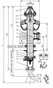 Hidrant de suprafata PN16 DN100-150