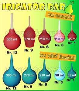 Irigator cauciuc -tip para cu canula Nr. 3 - 90 ml