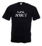 Tricou negru imprimat Army 2