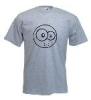 Tricou gri imprimat funny smiley