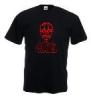 Tricou negru imprimat star wars maul