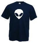 Tricou bleumarin imprimat Alien