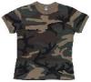 Tricou dama camuflaj woodland