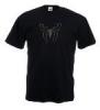 Tricou negru, imprimat spiderman