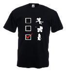 Tricou negru imprimat Option