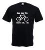Tricou negru imprimat fun cycling