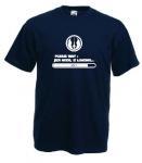 Tricou navy, imprimat Jedi Mode