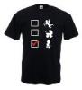 Tricou negru imprimat option