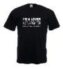 Tricou negru imprimat lover