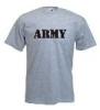 Tricou gri imprimat Army New