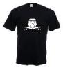 Tricou negru, imprimat pirate stormtroopers