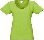 Tricou Dama Heavy Super Club T-Shirt V-neck Verde Crud, US Basic