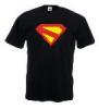 Tricou negru imprimat superman