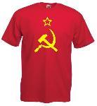 Tricou rosu imprimat URSS
