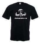 Tricou negru imprimat Airborne 3