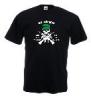 Tricou negru, imprimat us marines alb