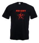 Tricou negru imprimat RED ARMY 2