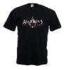 Tricou negru imprimat assassins creed logo