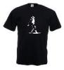 Tricou negru, imprimat michael jackson gone