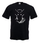 Tricou negru imprimat Wolverine 2