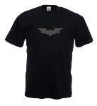 Tricou negru, imprimat Batman Begins, negru