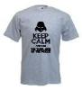 Tricou gri, imprimat keep dark side of the force 2