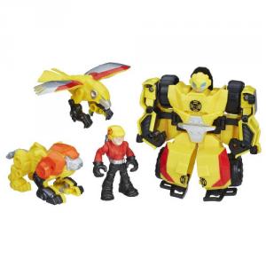 Set Figurine Transformers Echipa de Salvare Rock Bumblebee