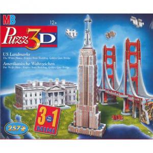 Puzzle 3D - US Landmarks 3 in 1