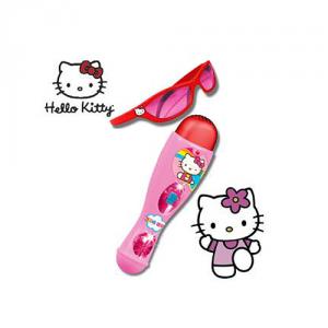 Set Microfon si Ochelari Hello Kitty