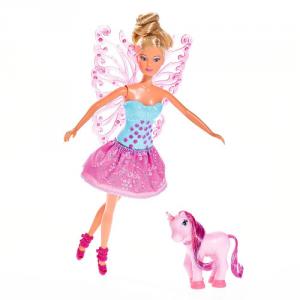 Papusa Steffi Love 29 cm Fairy Friends cu Ponei si Aripi Detasabile