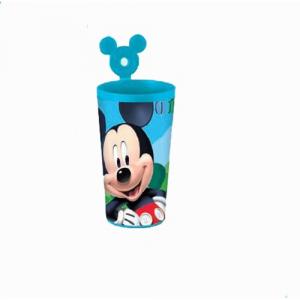 Pahar Plastic cu Suport Pai Mickey Mouse