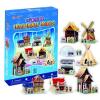 Puzzle 3d world traditional houses