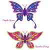 Set 2 Bucati Fluturasul Magic Rainbow Wing si Purple Queen