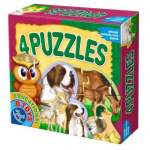 4 Puzzle - Invata Animale Domestice