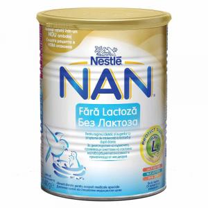 Lapte Praf NAN Fara Lactoza, 400 g