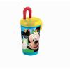 Pahar plastic cu pai mickey mouse