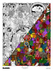 Postere de Colorat - Dolls, Kites, Floral, Butterflies