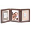 Double print frame brown and taupe-beige
