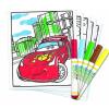 Set carte de colorat cars