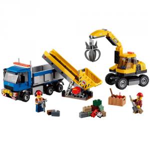 City - Excavator si Camion