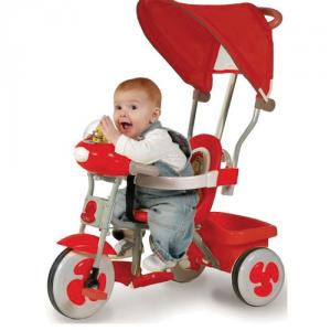 Tricicleta Baby Red cu Parasolar