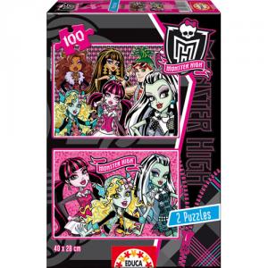 Puzzle Monster High - 2 x 100 piese
