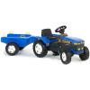 Tractor farm albastru cu pedale si