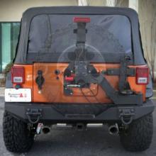 Tire Carrier XHD Add-on Rear Bumper, 07-15 Jeep JK Wranglers