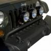 Bumper mounted light bar, textured black, 07-14 jeep